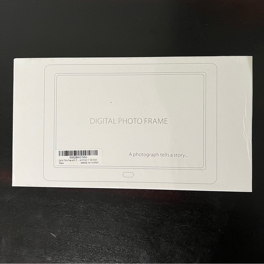NIB Digital Photo Frame - 7”, Black